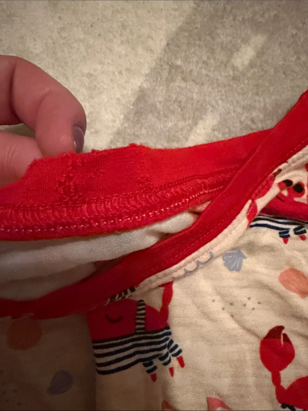 Little sleepies crab pajamas